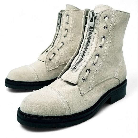 All Saints Ariel Leather Combat Boot size 10 - Picture 1 of 14